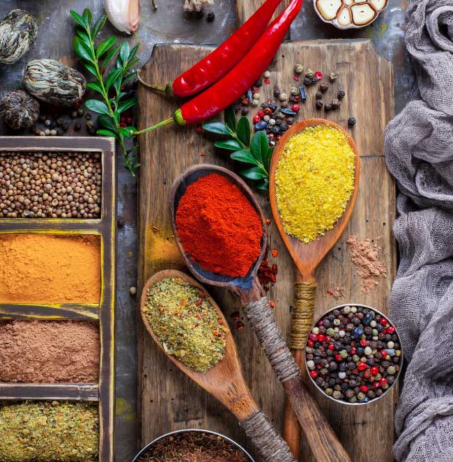 tienda de alimentos y condimentos de grano seco 